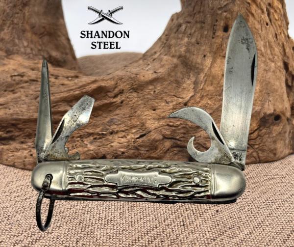Imperial Kamp-King Pocket Knife 3.5in Multi Tool Folding Camping Made In USA -04 Imperial Kamp-King Pocket Knife 3.5in Multi Tool Folding Camping Made In USA -04