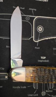 2008 Case XX 6391WH SS Green Bone Large Cigar Whittler Pocket Knife 