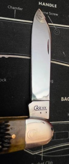 2008 Case XX 6391WH SS Green Bone Large Cigar Whittler Pocket Knife 