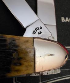 2008 Case XX 6391WH SS Green Bone Large Cigar Whittler Pocket Knife 