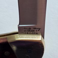 Vintage Schrade USA Uncle Henry LB7 Lockback Knife Serialized - Mint Condition - Uncle Mikes Sheath