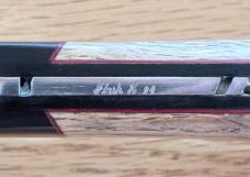 Large James Huckeba (Huck) Switchblade Knife, Unused 