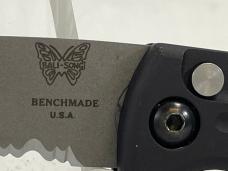 Vintage BENCHMADE Black Partially Serrated Automatic