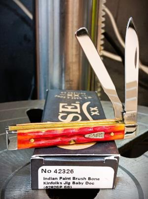 2025 Case XX Baby Doc Indian Paint Brush Kinfolks Jig 6282SP - Stainless Blade
