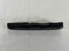 SOG Black Tactical Recurve Push Button Automatic