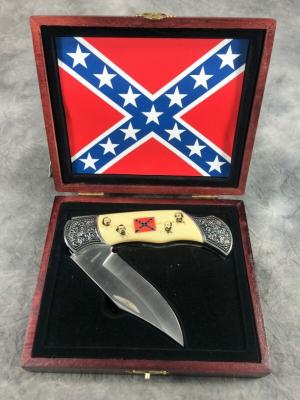 Famous Confederate Generals of the Civil War Collectors Lockback w OMP Box