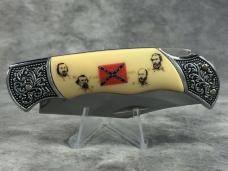 Famous Confederate Generals of the Civil War Collectors Lockback w/ OMP Box