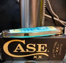 2025 Case XX Burnt Sea Dragon Corn Cob Jig Seahorse Whittler 6355WH (1 of 100) - Stainless Blade