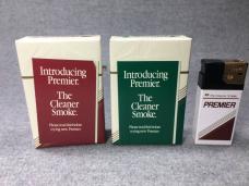 Vintage 1980s RJ REYNOLDS PREMIER The Cleaner Smoke Employee Sample Pack SEALED