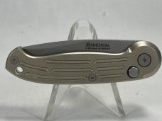 BOKER MAGNUM 01BO007 Silver Drop Point Folding Automatic