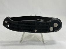 BOKER MAGNUM ABKBO018 Black Combo Tanto Folding Automatic
