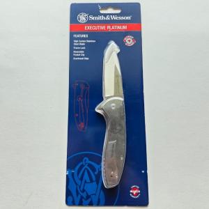 Smith amp Wesson Executive Platinum Frame Lock Knife 3in Blade NIP 1205009
