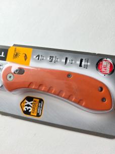 Camillus Rovax CUDA Lock Folding Knife Titanium Bonded 420 Steel Orange Handle NIP