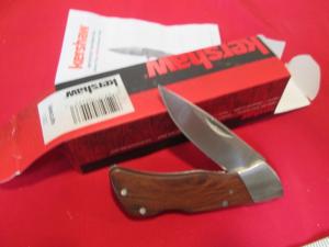 NEW NIB KERSHAW Mesquite Classic Style Wood Handle Lockback Knife 