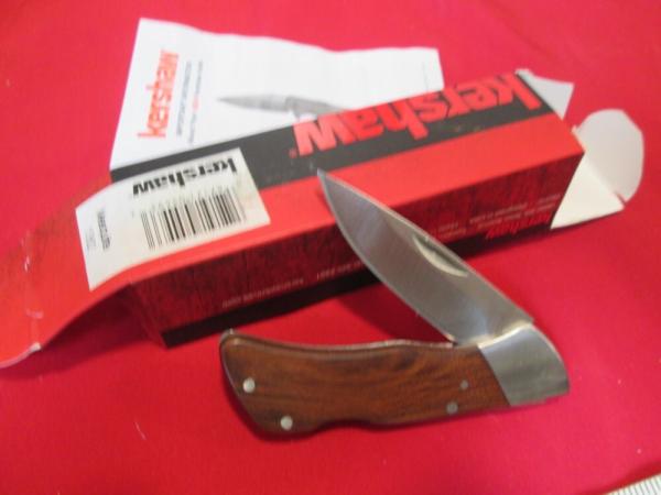 NEW NIB KERSHAW Mesquite Classic Style Wood Handle Lockback Knife 