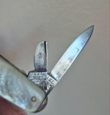 3 1/8" Vintage IXL George Wostenholm, MOP Gentlemen's Whitler Pocket Knife