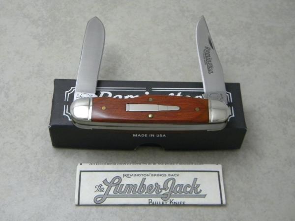 Remington USA R4468 1997 Cocobolo Wood Lumberjack Bullet Knife in Box Remington USA R4468 1997 Cocobolo Wood Lumberjack Bullet Knife in Box