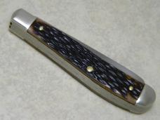 Heritage Schrade + USA Jigged Delrin H194 Slimline Trapper Farmers Jack Knife