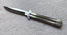 Vintage Parker Balisong Butterfly Knife, Steel Handle, Original Box, Japan, Unused