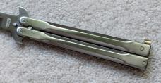 Vintage Parker Balisong Butterfly Knife, Steel Handle, Original Box, Japan, Unused
