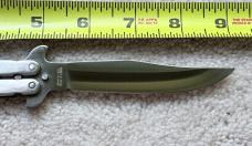 Vintage Parker Balisong Butterfly Knife, Steel Handle, Original Box, Japan, Unused