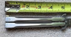Vintage Parker Balisong Butterfly Knife, Steel Handle, Original Box, Japan, Unused