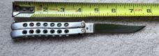 Vintage Parker Small Balisong Butterfly Knife, Steel Handle, Original Box, Japan, Unused