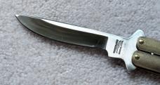Vintage Parker Balisong Butterfly Knife, Brass Handle, Original Box and Paper, Japan, Unused