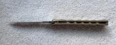 Vintage Parker Balisong Butterfly Knife, Brass Handle, Original Box and Paper, Japan, Unused