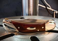 1981 Western USA 541 Westlock Knife - Brown Wood Handles