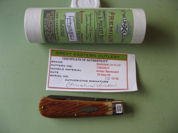 GREAT EASTERN NORTHFIELD 735208LP SCOUT AMBER BARNBOARD BONE GREAT EASTERN NORTHFIELD 735208LP SCOUT AMBER BARNBOARD BONE
