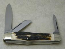 Robt. Klaas Germany Stag 1980 NKCA Museum Founders Reverse Gunstock Knife