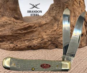 Case XX USA Gray Synthetic 2 Blade Trapper Folding Pocket Knife 6254 SS  26