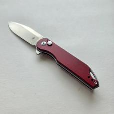 Kizer Assassin Button Lock Flipper Knife 154CM Red Aluminum V3549C2 Discontinued CIB