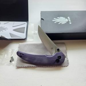Kizer Chili Pepper Button Lock Knife 154CM Satin Swaggs Purple G10 V3601C2 CIB