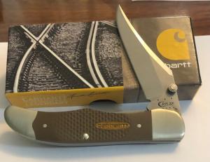 New in Original Box 2013 Case Carhartt Mid Folding Hunter with Pocket Clip
