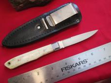 PARKER Cut Co Smooth Bone Small Fixed Blade Knife & Original Sheath