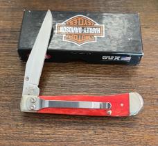Case XX Harley Davidson 2019 Kickstart Trapperlock with Redbone handle