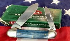 Case xx 2011 Canoe (Mdl# 62131 SS) w/ Great Blue Bone Handles +white case xx logo on handle. NOS