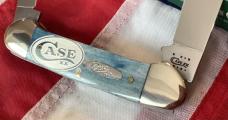 Case xx 2011 Canoe (Mdl# 62131 SS) w/ Great Blue Bone Handles +white case xx logo on handle. NOS