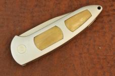 BOKER SOLINGEN GERMANY TOP LOCK AUTOMATIC AUTO KNIFE CUSTOM SMOOTH BONE (31574