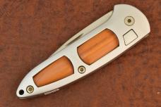 BOKER SOLINGEN GERMANY TOP LOCK AUTOMATIC AUTO KNIFE CUSTOM WOOD HANDLES (31576