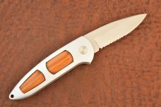 BOKER SOLINGEN GERMANY TOP LOCK AUTOMATIC AUTO KNIFE CUSTOM WOOD HANDLES (31576