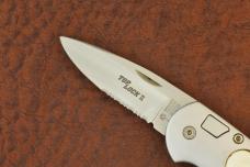 BOKER SOLINGEN GERMANY TOP LOCK II AUTOMATIC AUTO KNIFE CUSTOM GOLD LIP MOTHER OF PEARL (31578