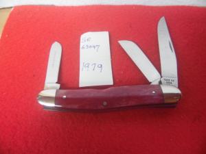 CASE XX SR 63047 1979 PRE OWNED UNUSED SMOOTH RED STOCKMAN
