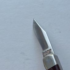 Vintage Schrade USA Uncle Henry LB1 Cub Lockback Knife Wood Handle Bail Keychain