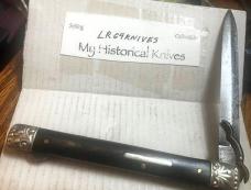 VINTAGE SLIDING GUARD LOCKBACK DIRK