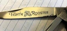 FIGHTIN  ROOSTER FANCY BOLSTER BONE HANDLES