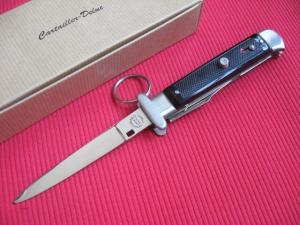 Vintage French Cartailler-Deluc 4 Blade Ring Pull Stiletto Switchblade Knife - New in Box.