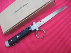 Vintage French Cartailler-Deluc 4 Blade Ring Pull Stiletto Switchblade Knife - New in Box.